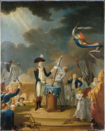 Anonymous - The oath of La Fayette at the Festival of the Federation, 14 July 1790