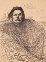 Steinlen, Théophile Alexandre - Portrait of the author Maxim Gorky (1868-1939)