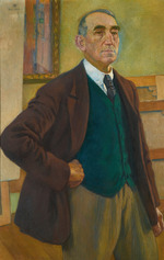 Rysselberghe, Théo van - Self Portrait in a Green Waistcoat