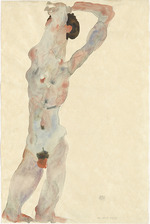 Schiele, Egon - Male nude