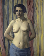 Vallotton, Felix Edouard - Nude with Blue Sash