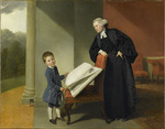 Zoffani, Johann - Reverend Randall Burroughes and his son Ellis