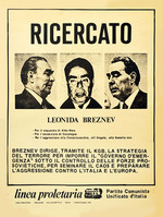 Anonymous - Wanted Leonid Brezhnev (published by the Partito Comunista Unificato d'Italia)