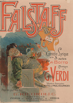 Hohenstein, Adolfo - Poster for the opera Falstaff by Giuseppe Verdi