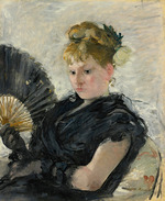 Morisot, Berthe - Woman with a fan