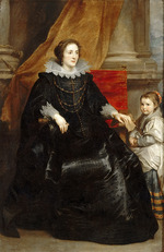 Dyck, Sir Anthony van - Portrait of a distinguished lady with her daughter