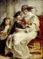 Rubens, Pieter Paul - Helena Fourment with Two of Her Children