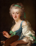 Roslin, Alexander - Portrait of Anne Vallayer-Coster (1744-1818)