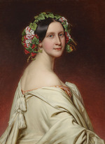 Stieler, Joseph Karl - Portrait of the Actress Charlotte von Hagn (1809-1891)