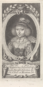 Passe, Simon van de - Princess Magdalene Sibylle of Saxony (1617-1668), Duchess of Saxe-Altenburg