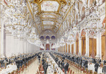 Hoffbauer, Feodor (Fédor) - Banquet of Russian naval officers at the Town Hall. Franco-Russian celebrations in Paris, October 19, 1893