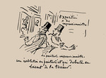 Cham (Amédée Charles de Noé) - Revolution in Painting! And a terrorizing beginning. Le Charivari, 1874 