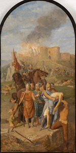 Matout, Louis - Sketch for the Saint-Sulpice church: Saint Louis buries the plague victims in Damietta