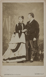 Levitsky, Sergei Lvovich - Paul Pavlovich Demidoff, 2nd Prince of San Donato (1839-1885), with his wife, Maria, née Meshcherskaya (1844-1868) 