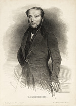 Devéria, Achille - Portrait of the opera singer Antonio Tamburini (1800-1876)