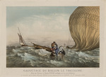 Anonymous - The rescue of Jules and Caroline Duruof from their balloon Le Tricolore off the coast of England on September 1, 1874