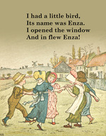Historic Object - And in flew Enza! Popular children's street rhyme
