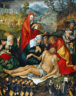 Dürer, Albrecht - The Lamentation of Christ. Epitaph-Painting of the Nuremberg Holzschuher Family