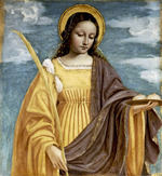 Bergognone, Ambrogio - Saint Agatha (From the San Bartolomeo Polyptych)