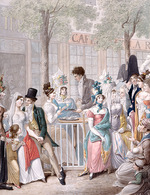 Opiz, Georg Emanuel - La terrasse du café La Rotonde au Palais Royal en 1814