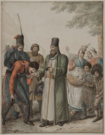 Opiz, Georg Emanuel - Occupation russe à Paris (Russian Cossacks in Paris, 1814)