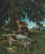 Leeke, Ferdinand - Siegfried finds the sleeping Brünnhilde