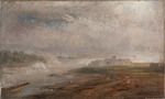 Dahl, Johan Christian Clausen - The Elbe on a foggy Morning