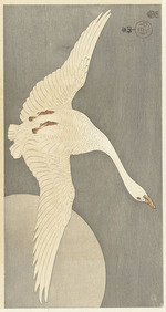 Ohara, Koson - Goose at full moon