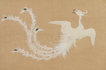 Sekka, Kamisaka - White Phoenix (Hakuho). From the series A World of Things (Momoyogusa)