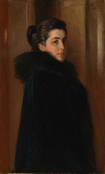 Edelfelt, Albert Gustaf Aristides - Portrait of Ellan Edelfelt, the Artists Wife