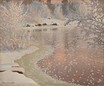 Fjaestad, Gustaf - Winter landscape