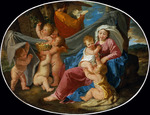 Poussin, Nicolas - Rest on the Flight into Egypt with the Infant Saint John the Baptist and Angels