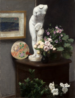 Fantin-Latour, Henri - Still Life with Torso and Flowers