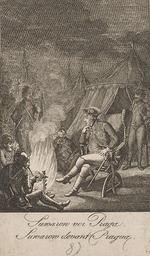 Chodowiecki, Daniel Nikolaus - Suvorov before Praga, a suburb of Warsaw