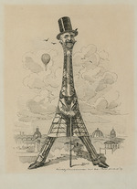 Sambourne, Edward Linley - Gustav Eiffel in the form of the Eiffel Tower,  Exposition universelle, 1889