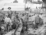 Anonymous - Western and Chinese miners during the California Gold Rush at Auburn Ravine