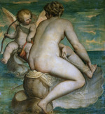 Cambiaso (Cambiasi), Luca - Venus and Cupid at sea