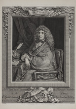 Beauvarlet, Jacques Firmin - Portrait of the author Moliére (1622-1673)