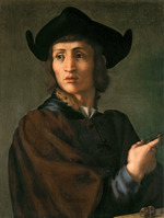 Pontormo - Portrait d'un graveur de pierres fines (Portrait of a gem engraver)