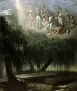 Alaux, Jean - Allegory at the Tomb on Saint Helena: Napoleon's Army Mourning His Death