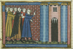 Montbaston, Richard de - Arrival of Hospitallers in Baniyas (From Li rommans de Godefroy de Buillon et de Salehadin)