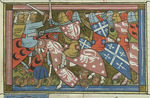 Montbaston, Richard de - The siege of Damietta of 1218-1219 (From Li rommans de Godefroy de Buillon et de Salehadin)