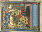 Montbaston, Richard de - The Battle of Marj al-Saffar on January 25, 1126 (From Li rommans de Godefroy de Buillon et de Salehadin)