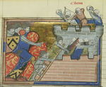 Montbaston, Richard de - The siege of Shaizar in 1157 (From Li rommans de Godefroy de Buillon et de Salehadin)