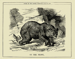 Anonymous - Russian Bear on the Prowl in Bulgaria, Armenia and Afghanistan (Punch magazine, 1886)