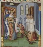 Anonymous - Execution of the Templars. From «Des Cas des nobles hommes et femmes» by Boccaccio