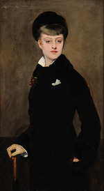 Abbéma, Louise - Portrait of the actress Renée Delmas (1858-1902)