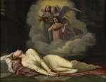 Guérin, Prosper - Dying Saint Cecilia hears a celestial concert