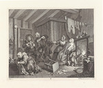 Hogarth, William - A Harlot's Progress. Plate 5: Moll dying of syphilis