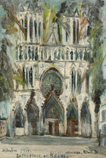 Utrillo, Maurice - Reims Cathedral in flames